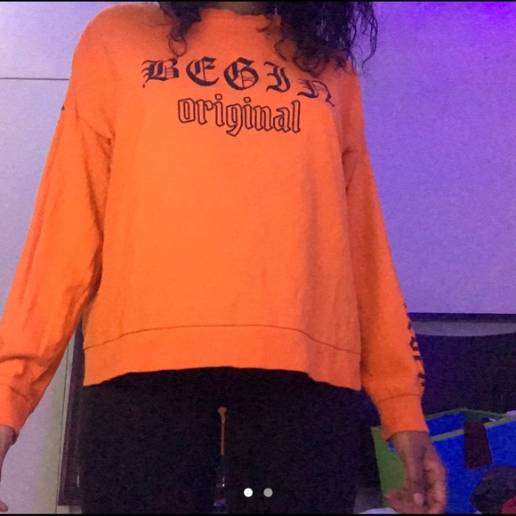Orange long sleeve shirt - Picture 1 of 2